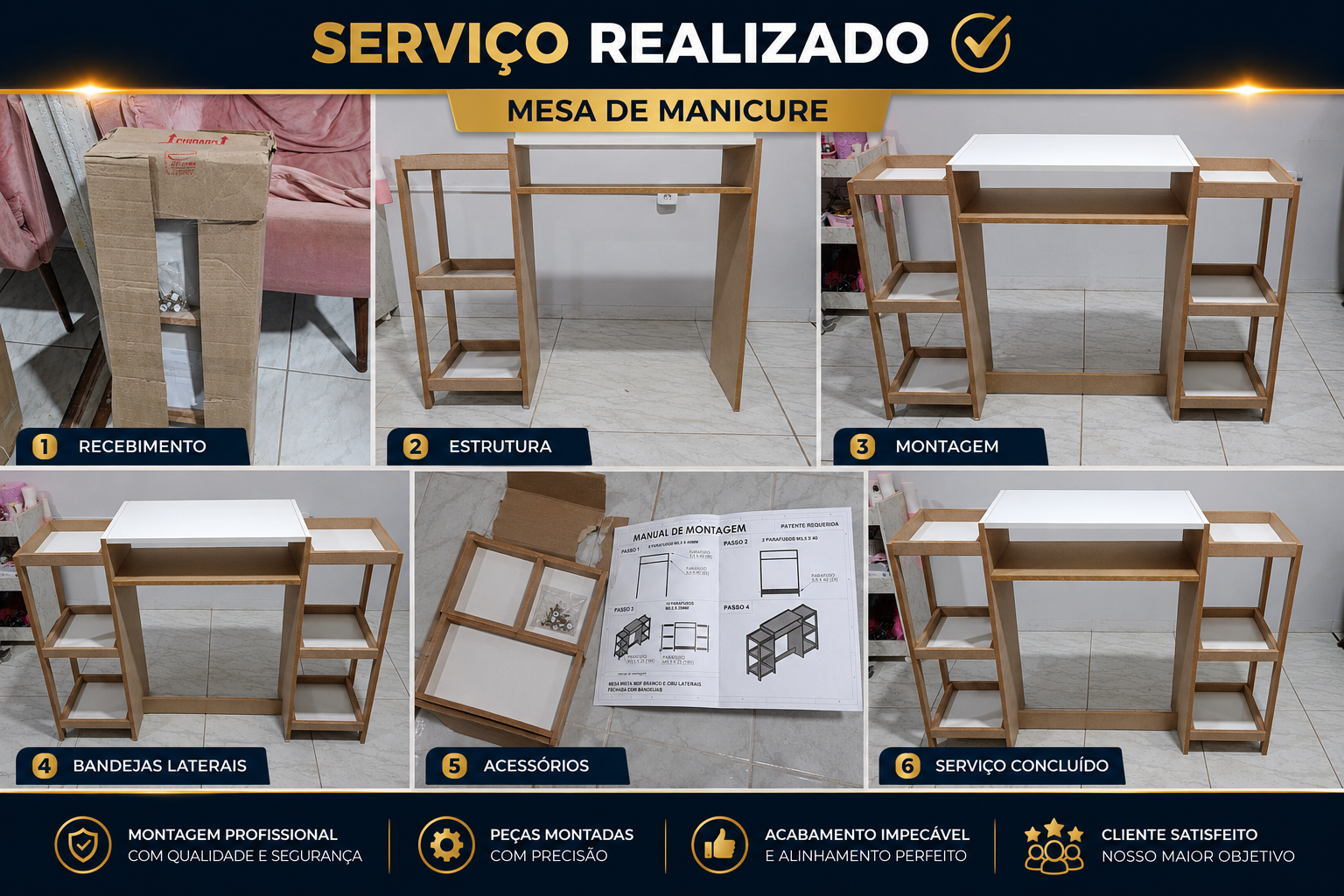 Mesa de manicure